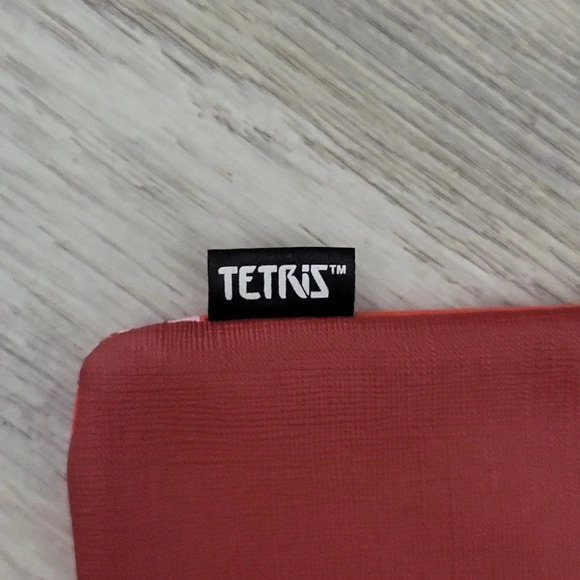🛍Ipsy Tetris Red Zippered Cosmetic Pouch - Picture 4 of 8